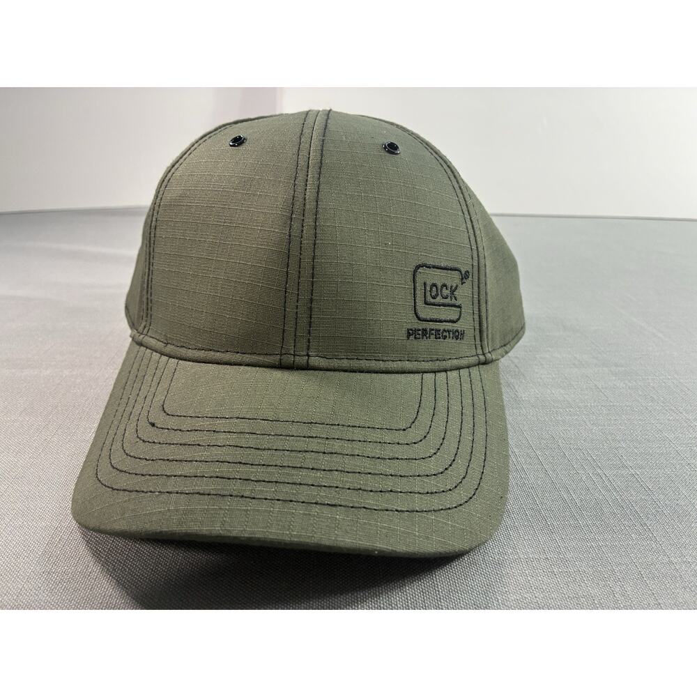Glock Perfection Olive Green Adjustable Dad Hat Cap Patch Logo Since 1986